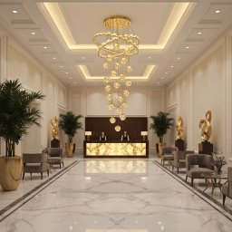 Candelabru din Cristal DUARA Supremo cu Telecomanda, 90x300 cm, Auriu
