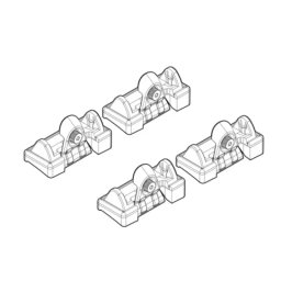 Kit montaj bare portbagaj C004 pentru Renault Clio II si Laguna II