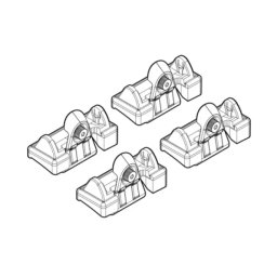 Kit montaj bare plafon C050 pentru Volkswagen Passat B6 2005-2010