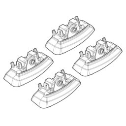 Kit montaj bare Alumia Quadra Silenzio C135 pentru Opel Astra J GTC