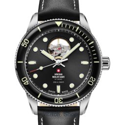 Swiss Military Swiss Military SMA34106.15 Mens Watch Automatic Open-Heart Diver 42mm 20ATM SMA34106.15