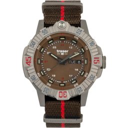Traser Traser H3 110669 Tactical Brown Titan Mens Watch 46mm 20ATM 110669