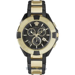 Versace Versace VE5CA0723 Mens Watch Sporty Chrono 46mm 5ATM VE5CA0723