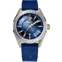 Versace Versace VEAFA0124 Mens Watch V-Code GMT 42mm 5ATM VEAFA0124