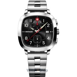 Wenger Wenger 01.1933.109 Mens Watch Vintage Sport Chronograph 40mm 5ATM 01.1933.109