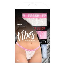 Set 3 Chiloti Dantelati Fantasy Lingerie Tasty Vibes, S-L