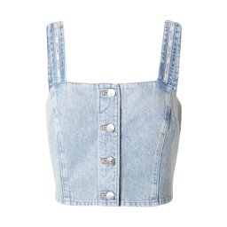 Calvin Klein Jeans Top 'Logo Tape Tank' albastru denim