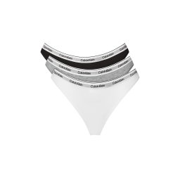 CALVIN KLEIN Lenjerie (Pack of 3) Thong 000QD5209E MPI black/white/grey heather