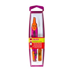 Herlitz: Compas cu vârf de rezervă - roz