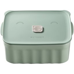 Cutie alimentara ceramica Buydeem CT1006-CG, 810 ml, 17x20.5 cm, Pana la 230°C, Compatibila cuptor si cuptor cu microunde, Verde