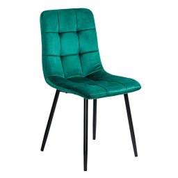 Scaun living din catifea cu design modern BUC 211 verde