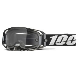 Ochelari atv cross 100% Armatic Enduro Dual Pane, lentila clara, culoare rama negru
