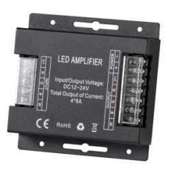 Amplificator, Pentru, Benzi LED RGBW, 4x8A, 12-24V DC, Ultralux, RGBWAMP32A