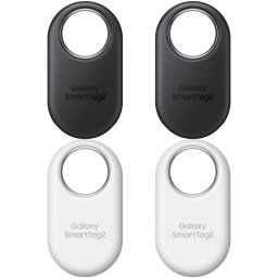 Dispozitiv de localizare/ anti-pierdere Samsung Galaxy SmartTag2, 4-Pack, Bluetooth, Negru/Alb