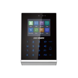 Produs Resigilat Cititor control access stand-alone Hikvision Pro Series DS-K1T105AM, capacitate carduri Mifare: 100000, capacitate evenimente: 300000, distanta citire card: 0 la 5 cm, suporta RS-485 and Wiegand (26/34), ecran LCD 2.8 inch