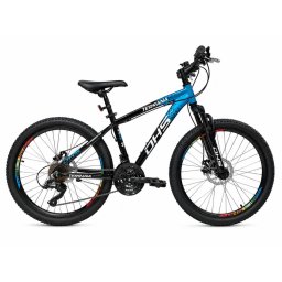 Bicicleta copii dhs terrana 2423c, model 2026 - 24 inch, albastru-negru