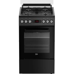 Aragaz Beko FSM52330NAO | 4 Arzatoare, Aprindere Electrica, Cuptor Electric, Grill, Display, Antracit, 50x60x85cm