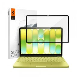 Folie Protectie Ecran Spigen GlastR Slim pentru Apple MacBook Neo 13inch, Sticla Securizata, Neagra AGL11669