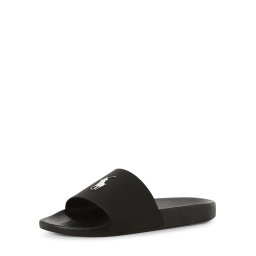 Polo Ralph Lauren Saboți 'Polo Slide' negru / alb