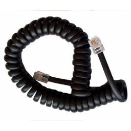 Cablu telefonic spiralat 2m Negru, TEL0032A-2.1