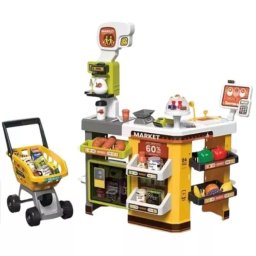 Set de joacă supermarket cu frigider - 65 piese