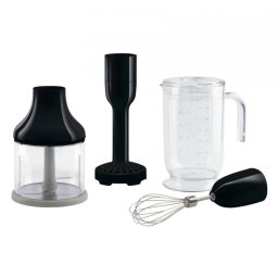 Set de accesorii pentru blenderul Smeg HBAC11RD, 4 piese, cană de 1,4 l, bază antiderapantă, potrivite pentru mașina de spălat vase, negru