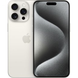 Telefon Mobil Apple iPhone 15 Pro Max 5G, 256GB, White Titanium