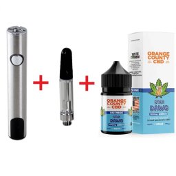 Set Baterie Vaporizator Pen BL USB-C LED + Cartus 510 pod+ E-Liquid CBD 1500mg Star Dawg Orange County Cali 50ml