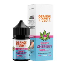 Orange County E-Liquid CBD 1500mg Cali Sunset Sherbet - bubblegum fructe de pădure & tropicale 50ml