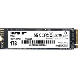 PATRIOT 1TB P320 M.2 PCIe M.2 2280 P320P1TBM28