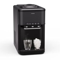 Klarstein Aqueous aparat de gheață 3 în 1: cuburi de gheață, distribuitor de apă: caldă și rece 20 kg/24h (ICE4-Aqueous-3in1-BK)
