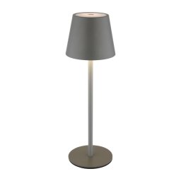 Globo 58488G-LED Lampă de masă VANNIE, reglabilă, cu control tactil, reîncărcabilă, pentru exterior, 3W/5V IP54 1800mAh gri