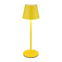 Globo 58488Y-LED Lampă de masă VANNIE, cu dimmer, tactilă, reîncărcabilă, pentru exterior, 3W/5V IP54 1800mAh, galbenă