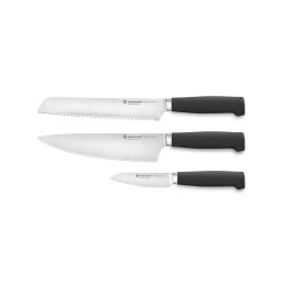 Wüsthof - Set de cuțite de bucătărie PARTNER, 3 piese, negru