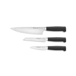 Wüsthof - Set de 3 cuțite de bucătărie PARTNER, negru
