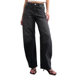 TOPSHOP Jeans Tsbarrel Hr Denim Blw 31001577 BS000031 black denim