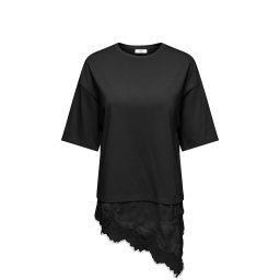 ONLY T-Shirt Onlmadelyn S/S Lace 15384756 C-N10 black