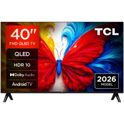 Televizor TCL QLED 40S5L | 100 cm, Smart Android TV, Full HD, Clasa F