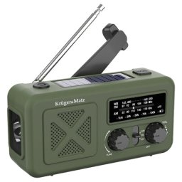 Radio Portabil Kruger Matz KM0835 | Solar, 2000mAh, Multifunctional
