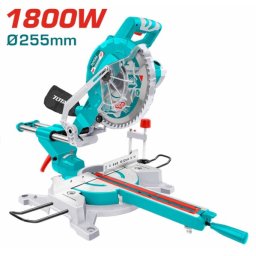 Fierastrau circular de banc TOTAL 1800W, disc 255 mm, taieri precise