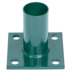 Talpa metalica pentru stalp rotund 48 mm, verde RAL6005, ancorare