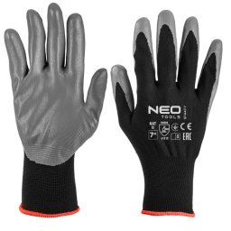 Manusi de lucru, poliester acoperit cu nitril, 4131X, marimea 7 (card) NEO TOOLS 97-647K-7 HardWork ToolsRange