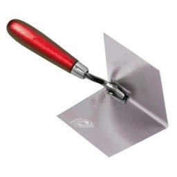 Mistrie din inox pentru colt interior 7,5x11 cm cu maner din lemn Olejnik