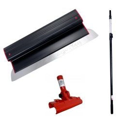 Set gletiera profesionala inox 125 cm cu suport si maner telescopic Ergoplast