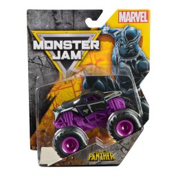 Camion gigant Monster Jam Marvel Black Panther, scara 1:64