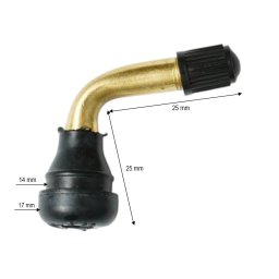 Valva tubeless PVR60 la 90° pentru motociclete, scutere si trotinete