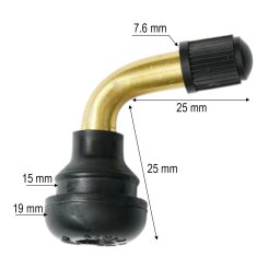 Valva roata tubeless 90° PVR60 pentru motociclete, scutere si trotinete