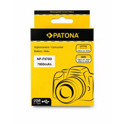 PATONA Acumulator Sony NP-F970D 7800mAh Li-Ion 7.4V cu USB-C si USB-A - 1390M