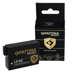 Acumulator /Baterie Patona Protect 1140 mAh pentru Canon EOS 550D 600D 650D 700D LPE8 LP-E8 LP-E8+ -13105
