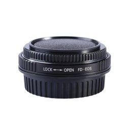 Adaptor montura K&F Concept FD-EOS cu sticla optica de la Canon FD la Canon EOS KF06.082